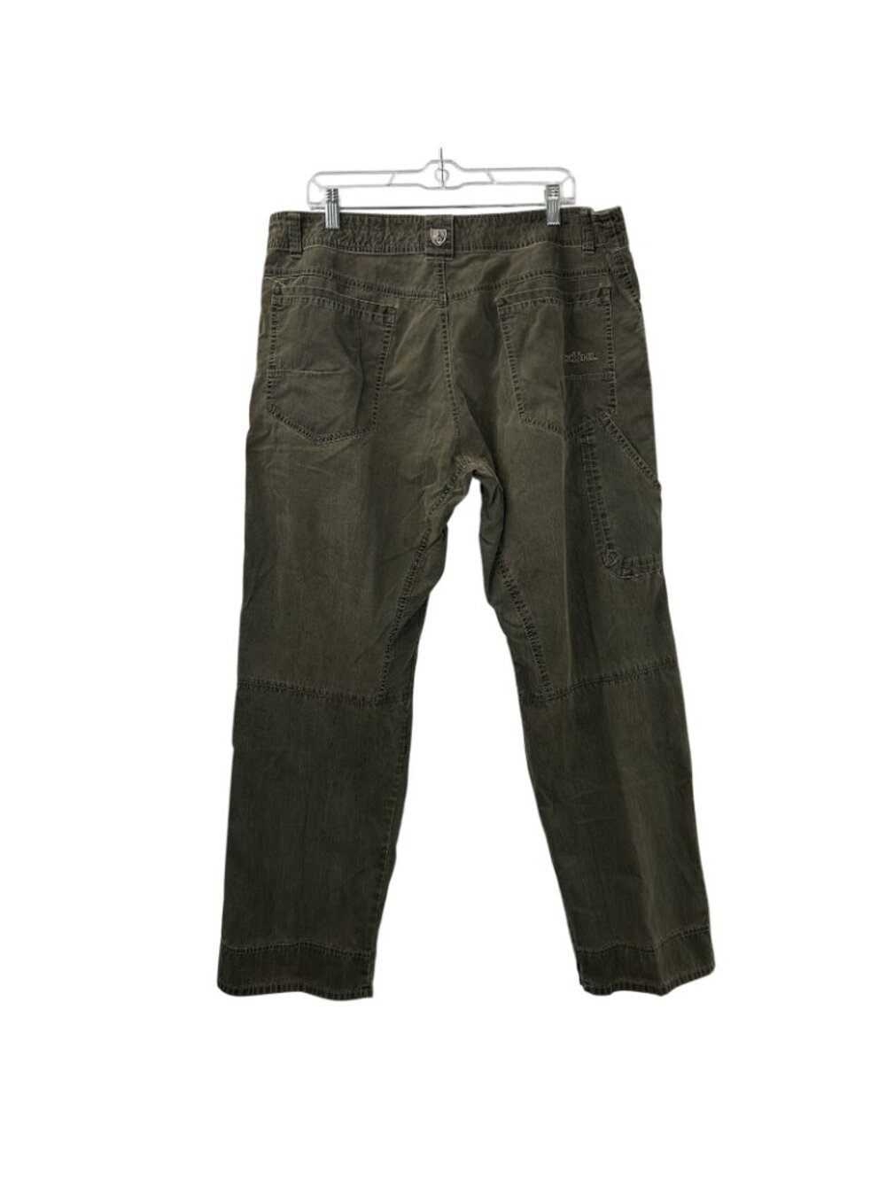 Kuhl Revolvr Pants Mens Size 38x32 Olive Green Vintage Patina Dye Outdoor Hiking - Picture 2 of 16
